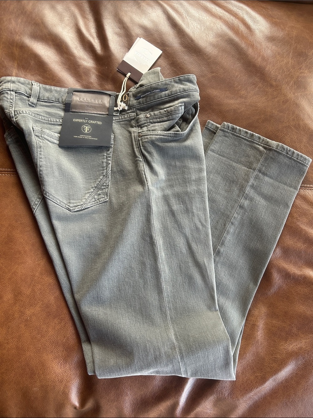 Men’s Italian Jeans size 40 Teleria Zed Cobra Salvage Denim